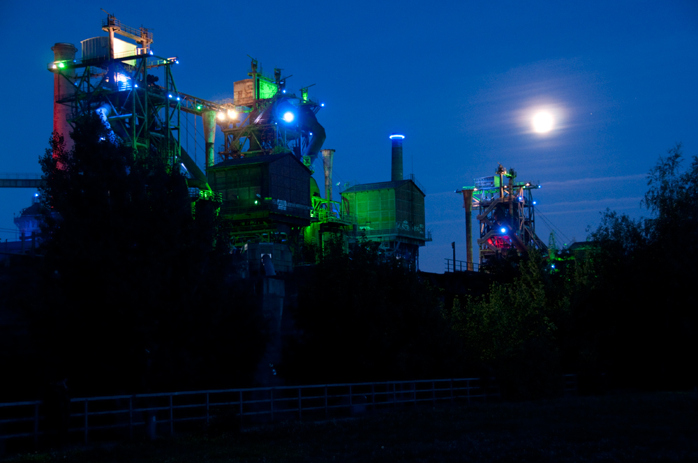 Landschaftspark Duisburg Nord bei Nacht (1)