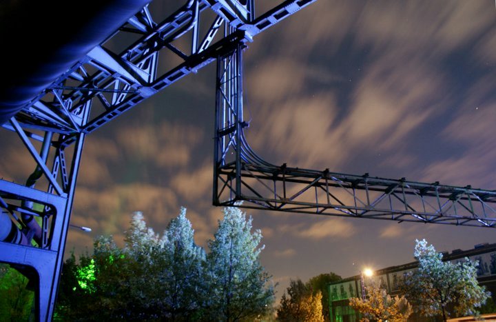 Landschaftspark Duisburg-Nord bei Nacht