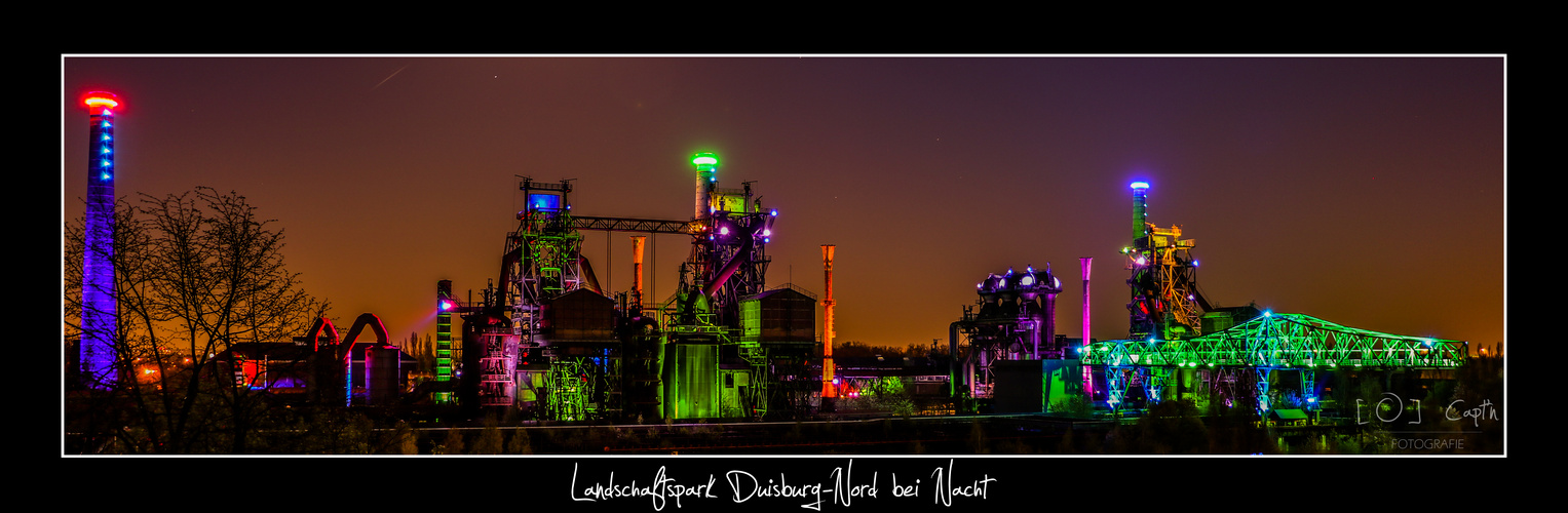 Landschaftspark Duisburg-Nord bei Nacht