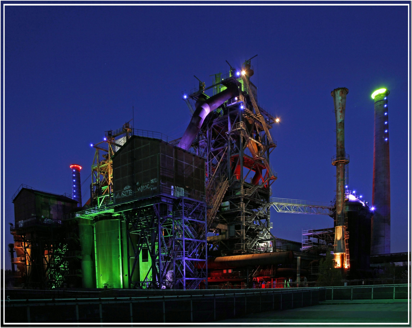 Landschaftspark Duisburg Nord bei Nacht* Foto & Bild industrie und technik, industrie nachts Landschaftspark Duisburg Nord bei Nacht* Foto & Bild industrie und technik, industrie nachts