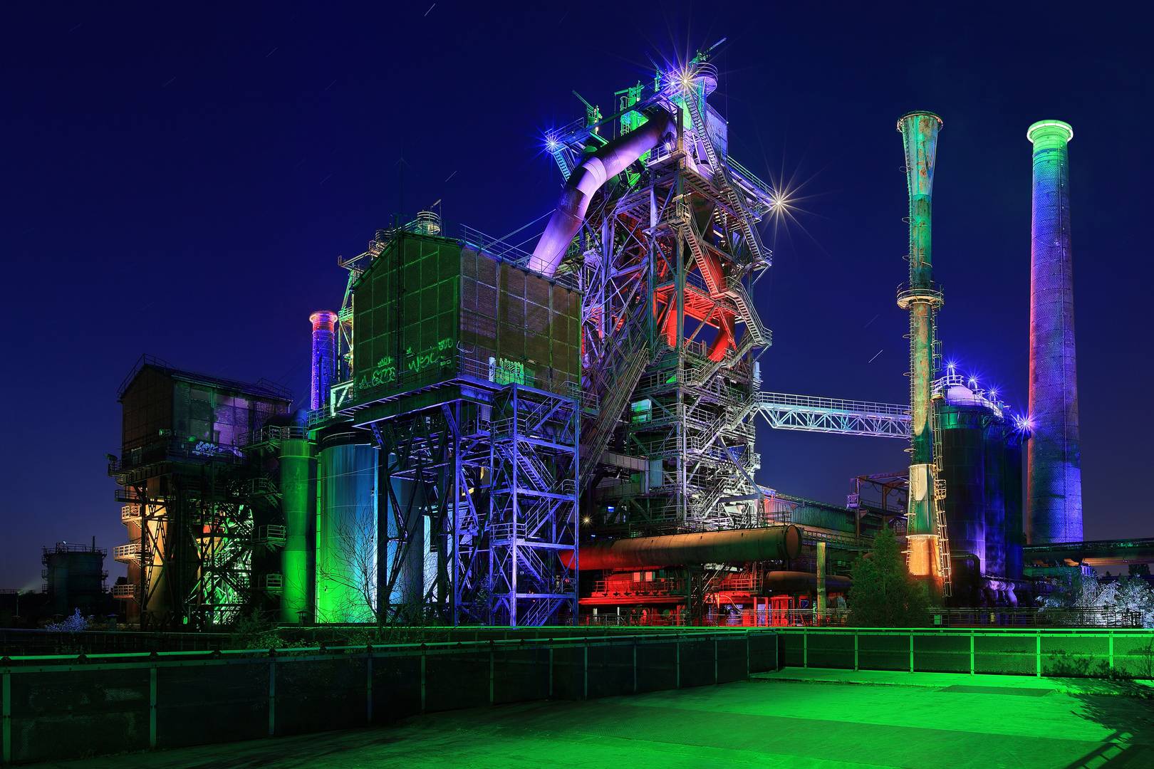 Landschaftspark Duisburg Nord – Blick auf Hochofen 2