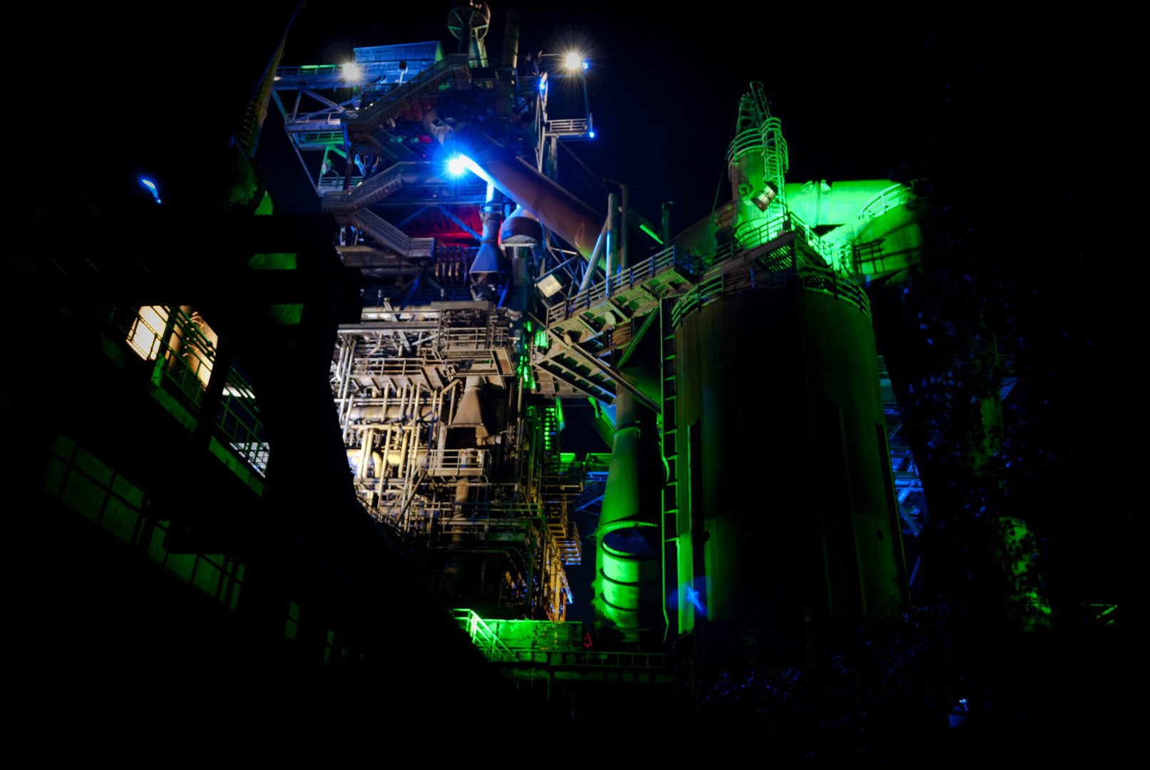 Landschaftspark Nord bei Nacht