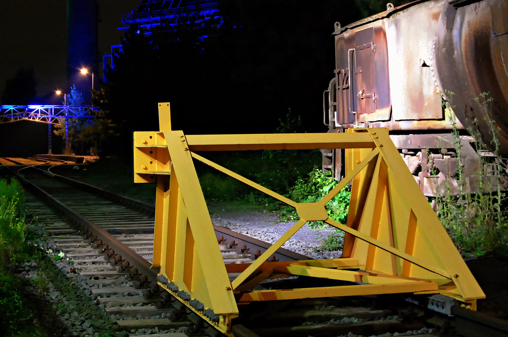 Landschaftspark Nord Duisburg bei Nacht