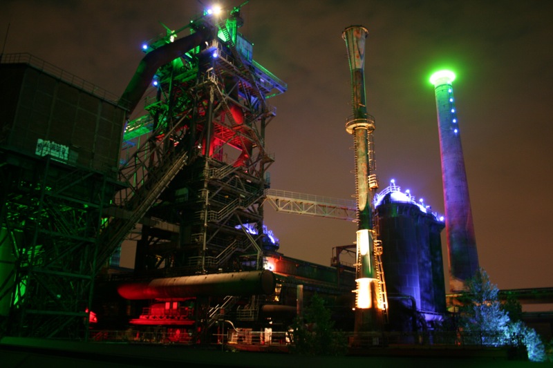 Landschftspark Duisburg bei Nacht II