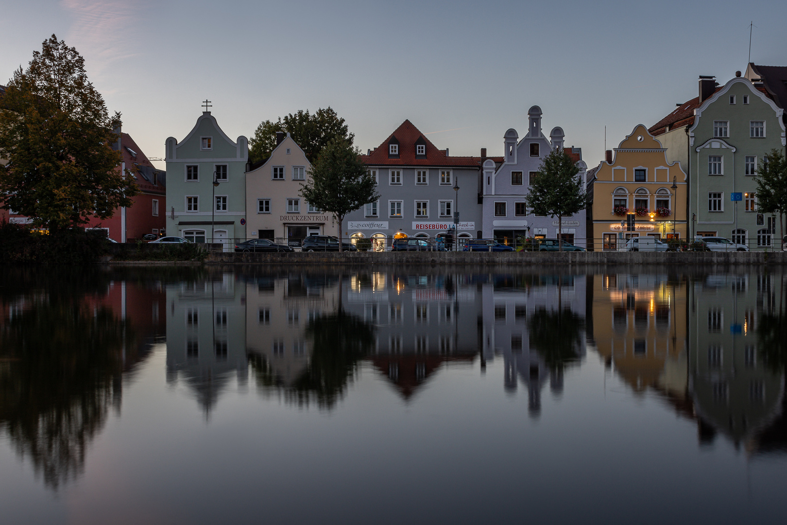 Landshut - abends an der Isar