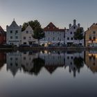 Landshut - abends an der Isar