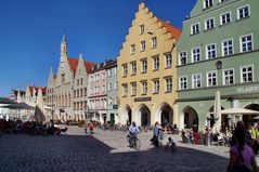 Landshut Altstadt im Frühling