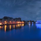 Landshut an der Isar bei Nacht