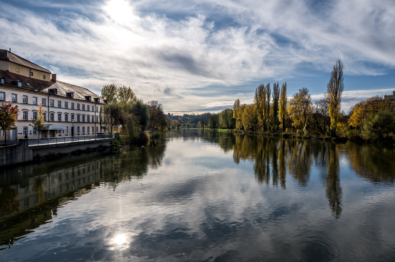 Landshut - Blick von der Isar-Brücke