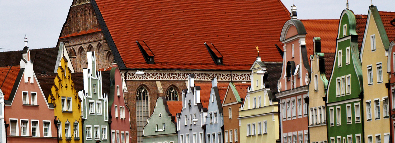 Landshut: Gotische Bürgerhäuser