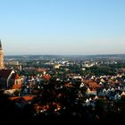 Landshut Lichter der Stadt bei Sonnenaufgang