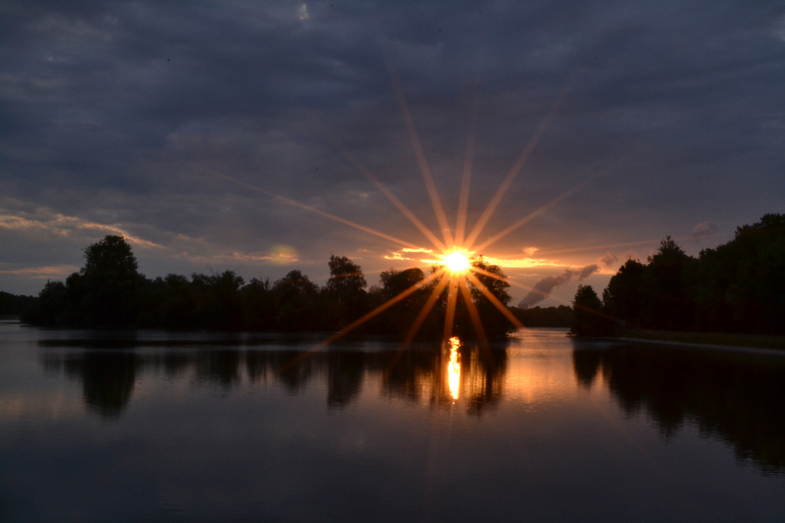 Landshuter Sonnenaufgang (mit Sonne)