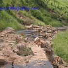 landslide and road damage