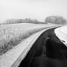 Landstrasse im Schnee