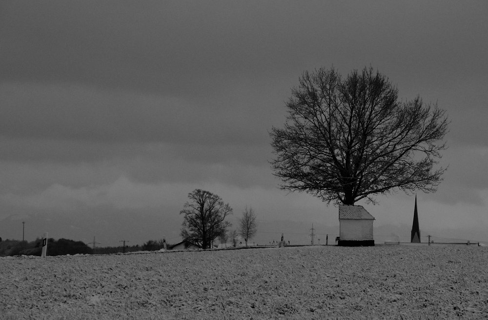 Land&Straße, Landstraße ... Schnee