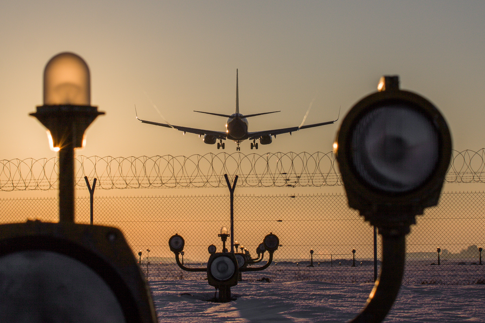 Landung am Allgäu Airport Memmingen 