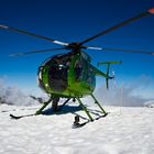 Landung am Rande des Gletscher auf 1794 m