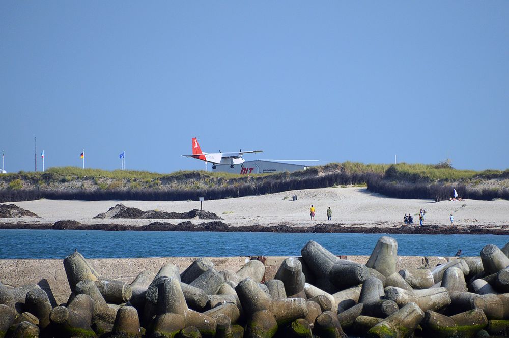 Landung auf Helgoland