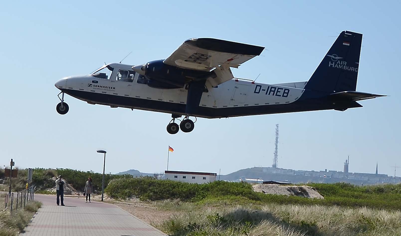 Landung auf Helgoland