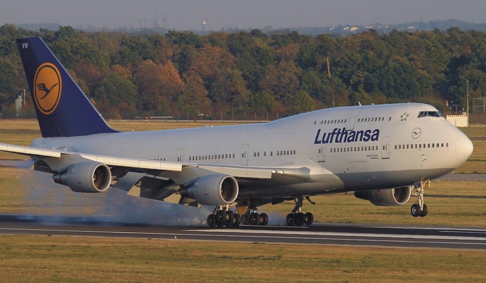 Landung des wohl schönsten Flugzeuges der Erde. Die Boeing 747-400