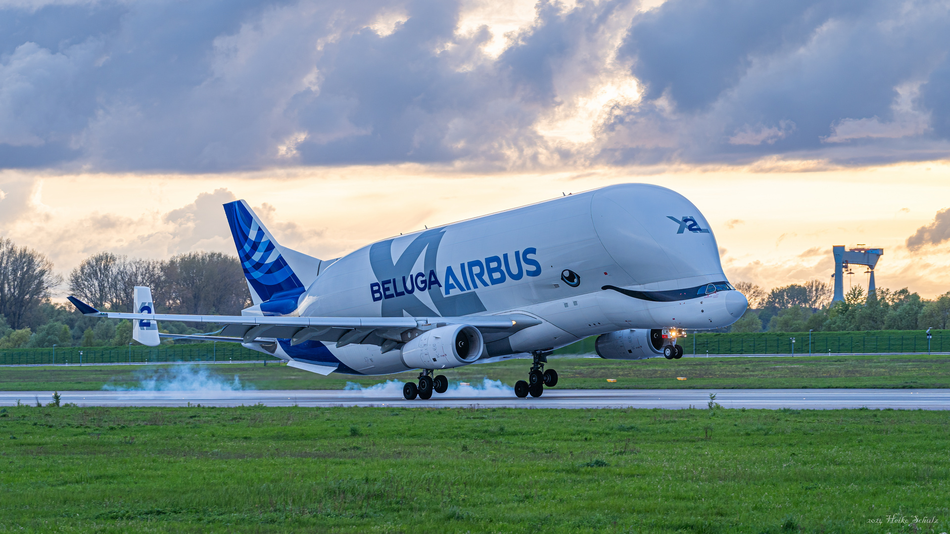 Landung eines Airbus Beluga