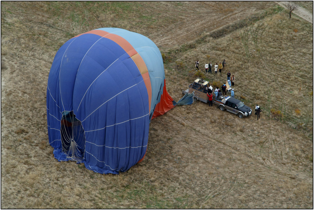 Landung eines Ballons