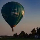 Landung im Abendlicht