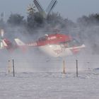 Landung im Schnee