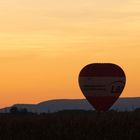 Landung im Sonnenuntergang ...