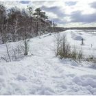 Landung im tiefen Schnee