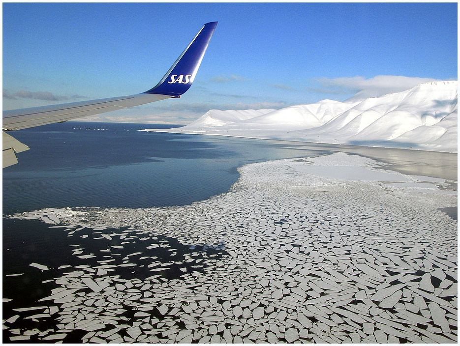 Landung in Longyearbyen- Svalbard