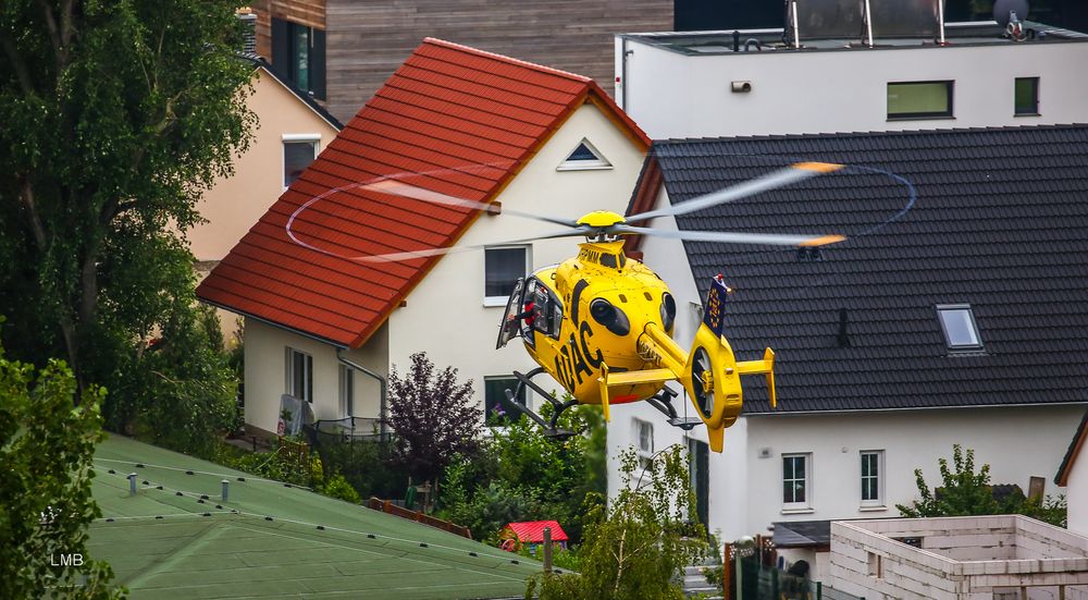 Landung mit offener Tür