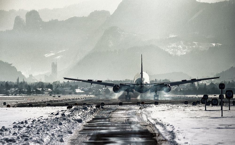 Landung Salzburg Airport