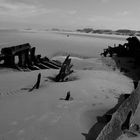 Landungsboot in Frankreich, am Strand von Dünnkirchen