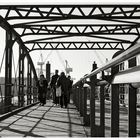 Landungsbrücken im Hamburger Hafen