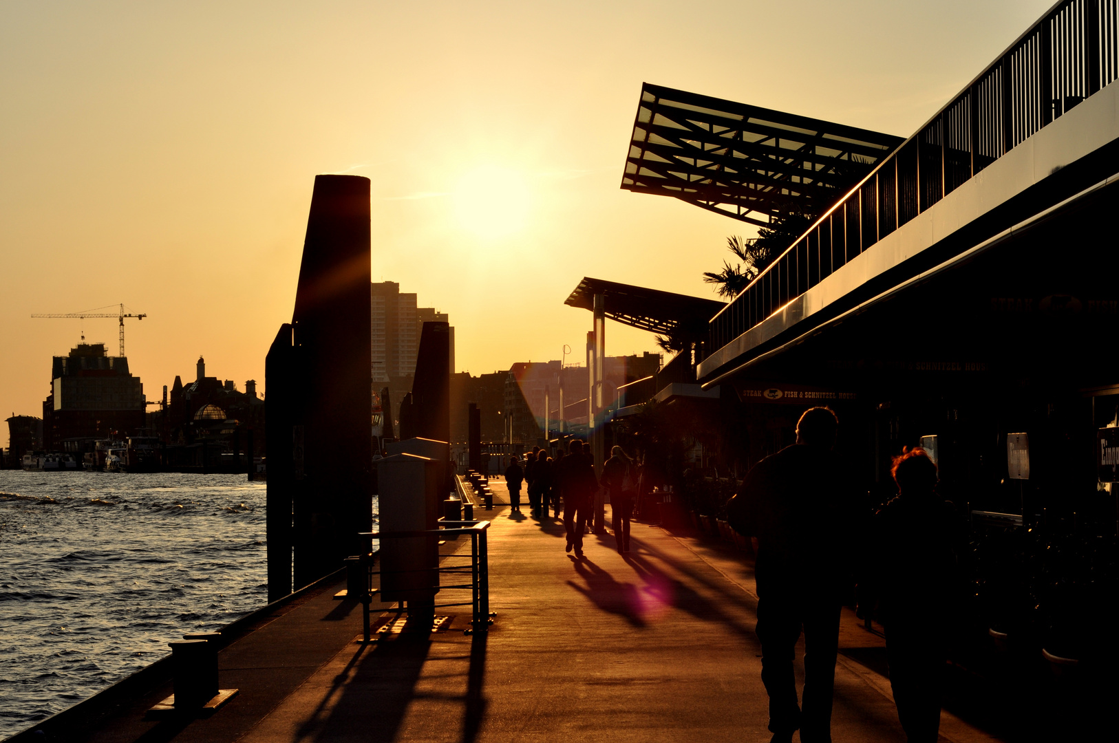 Landungsbrücken in Hamburg