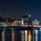 Landungsbrücken Panorama bei Nacht