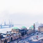 Landungsbrücken-Panorame im Winter