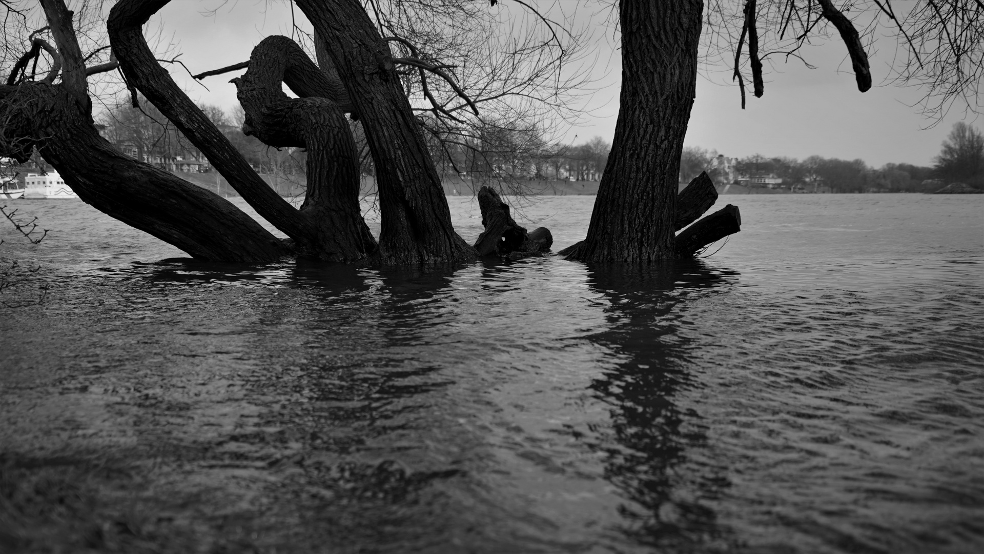 Landunter am Weserstrand