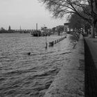 Landunter an der Uferpromenade Schlachte, Bremen