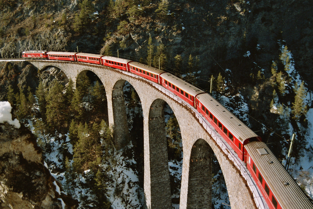 Landwasserviadukt von oben I