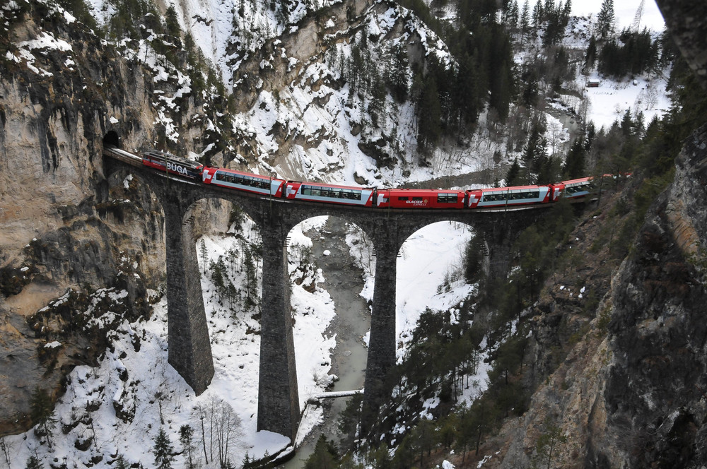 Landwasserviadukt von oben IV