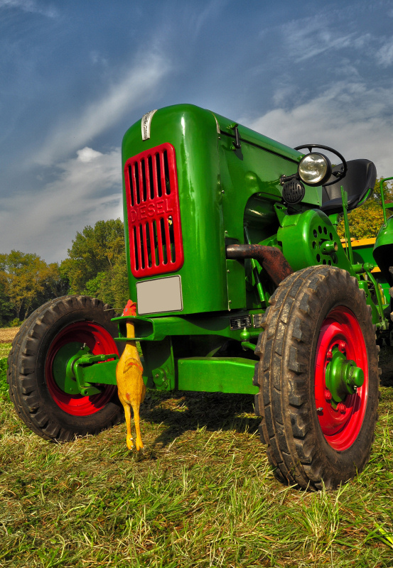 Landwirt mit Humor