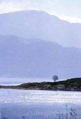 Landzunge in im Fjord von Norwegen