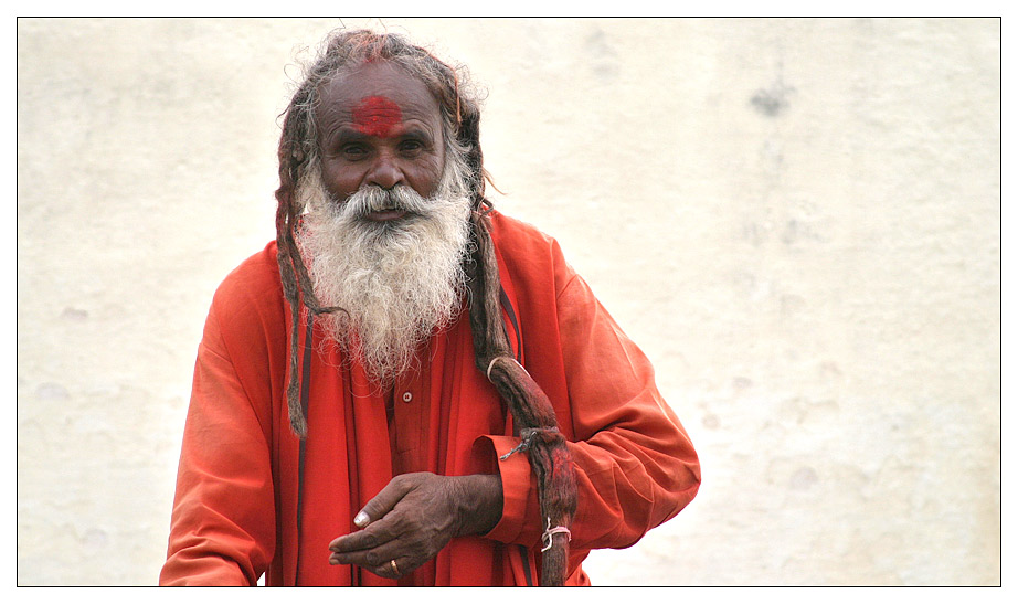 Lang haariger Sadhu