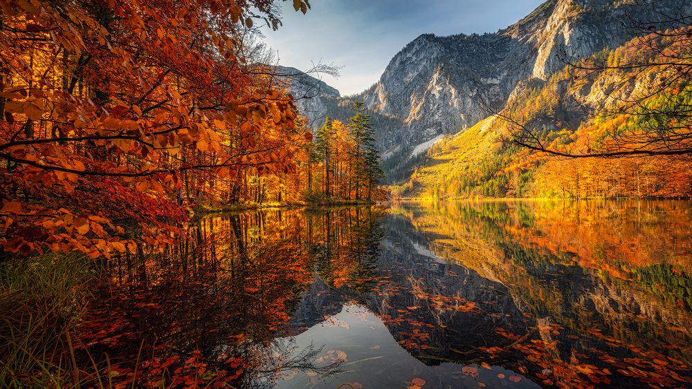 Langbathseen im Herbst Foto & Bild landschaft, berge, bergseen Bilder