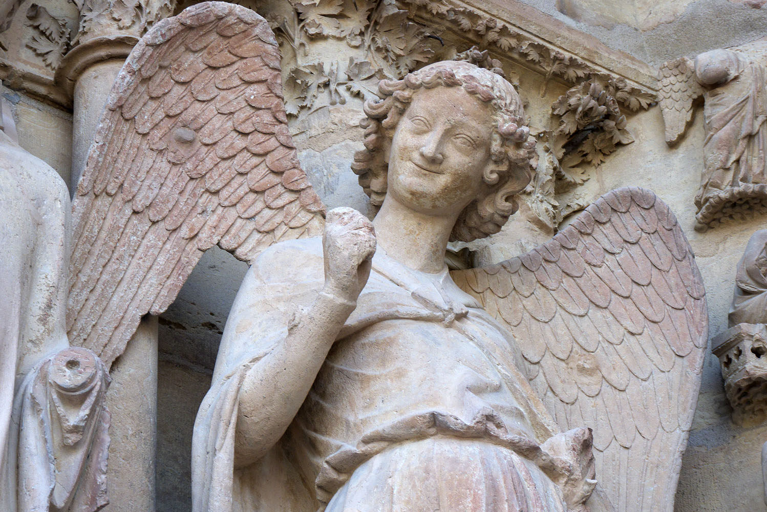 L'ange au sourire de la cathédrale Notre-Dame de Reims