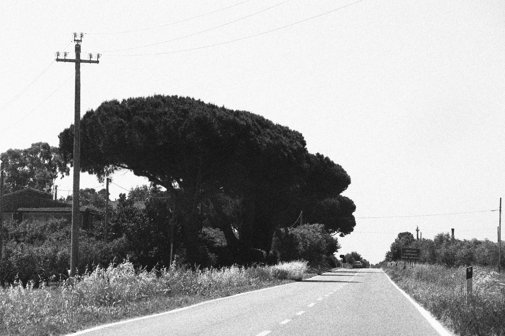 Lange gerade Wege durch die Toscana