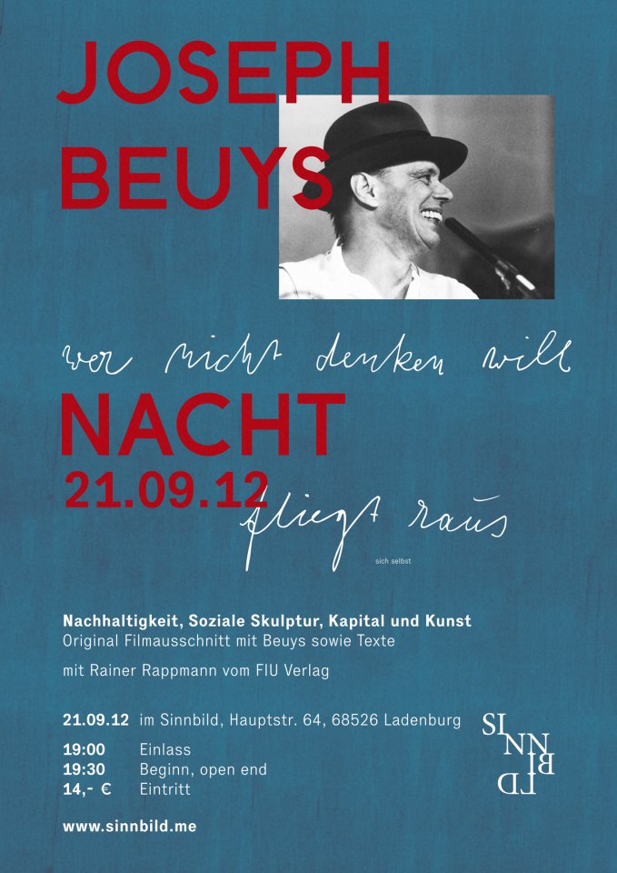 lange Joseph Beuys Nacht im Sinnbild