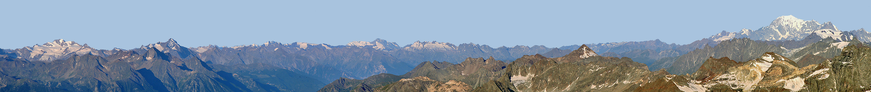 Lange Kette bis Mont Blanc rechts die ich neugestitcht habe...